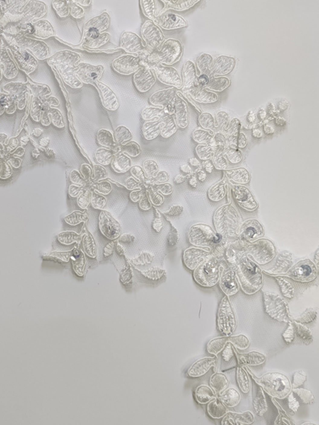 Spaghetti Strap Sleeveless A-Line Princess Wedding Gown with Sequins and Appliques, Floor-Length