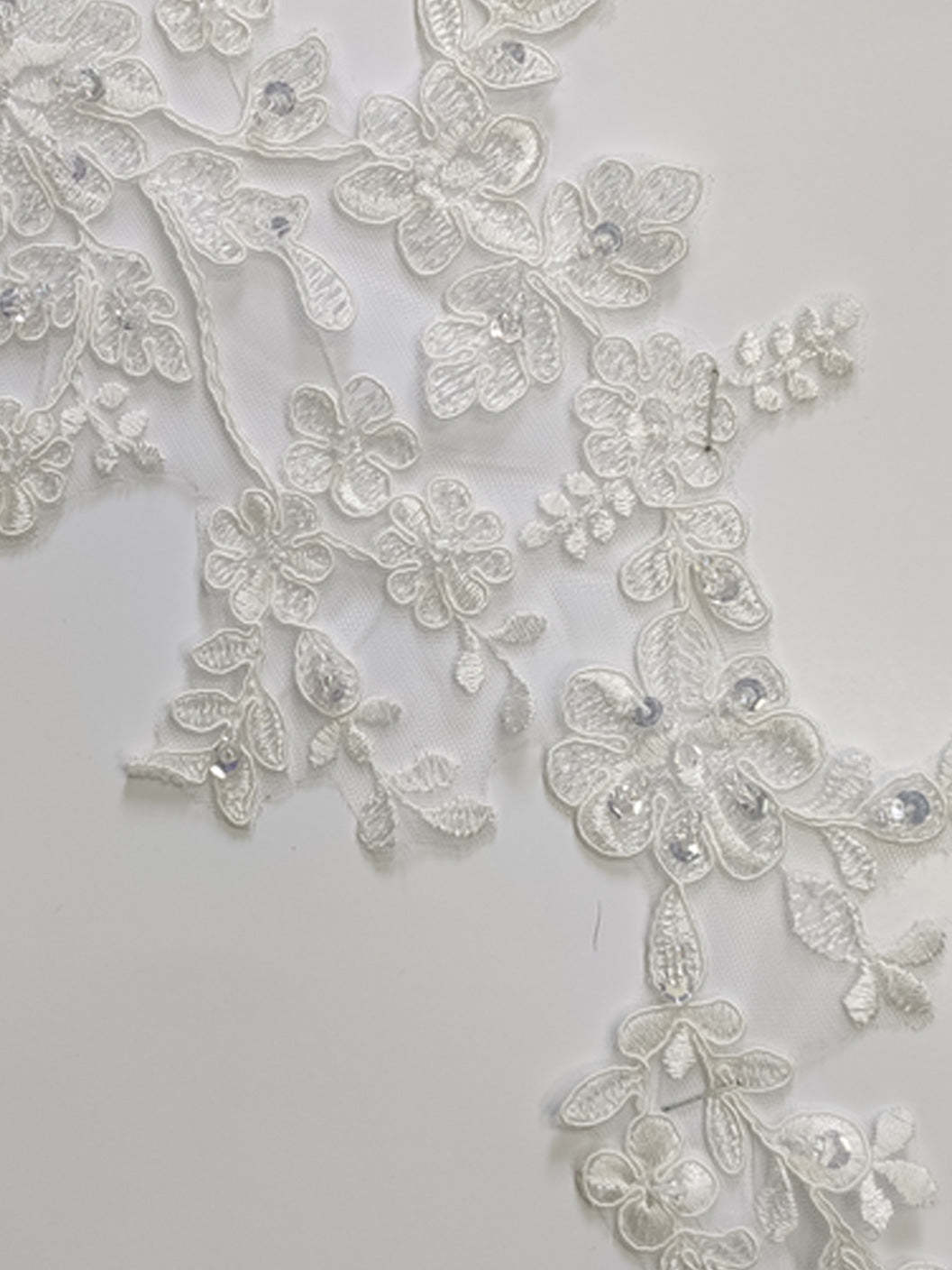 Spaghetti Strap Sleeveless A-Line Princess Wedding Gown with Sequins and Appliques, Floor-Length