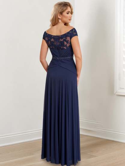 Floor-Length Off-the-Shoulder Mother of the Bride A-Line/Princess Dresses