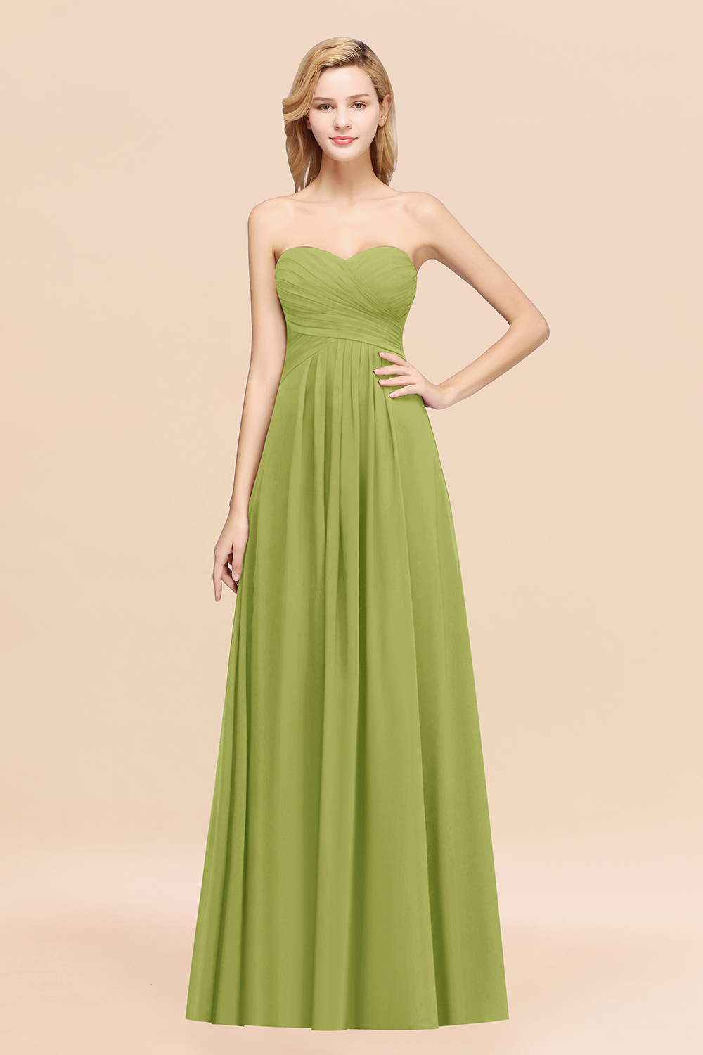 BMbridal Vintage Sweetheart Long Grape Affordable Bridesmaid Dresses Online-BMbridal