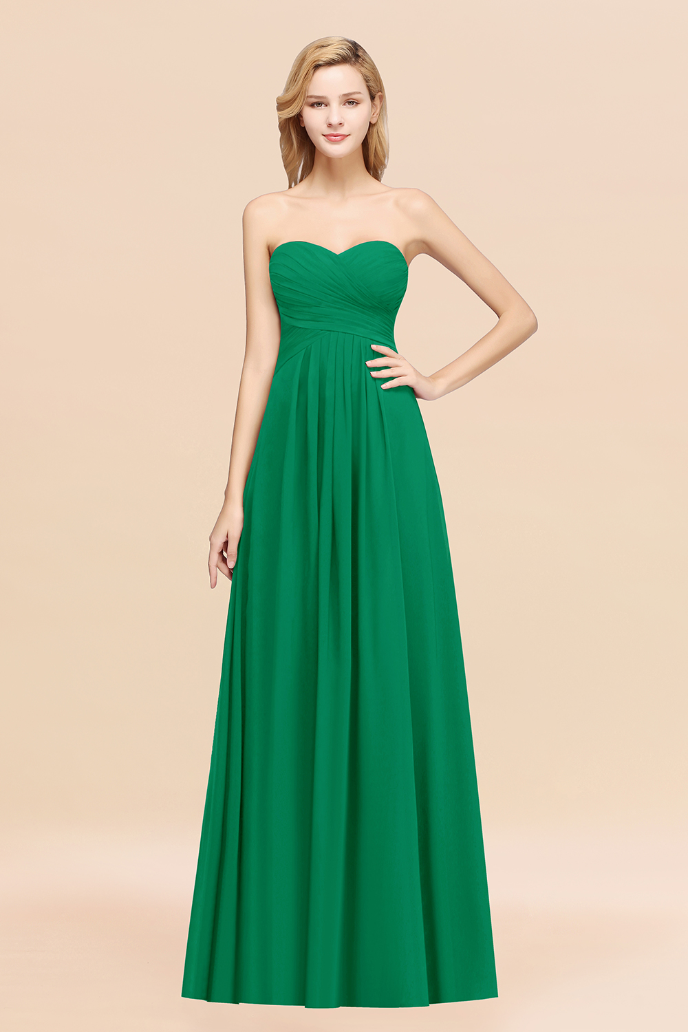 BMbridal Vintage Sweetheart Long Grape Affordable Bridesmaid Dresses Online-BMbridal