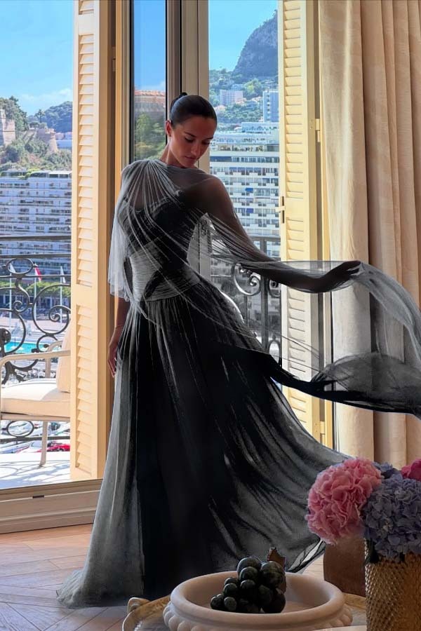 Strapless Sleeveless Long A Line Prom Dress With Pleated Tulle