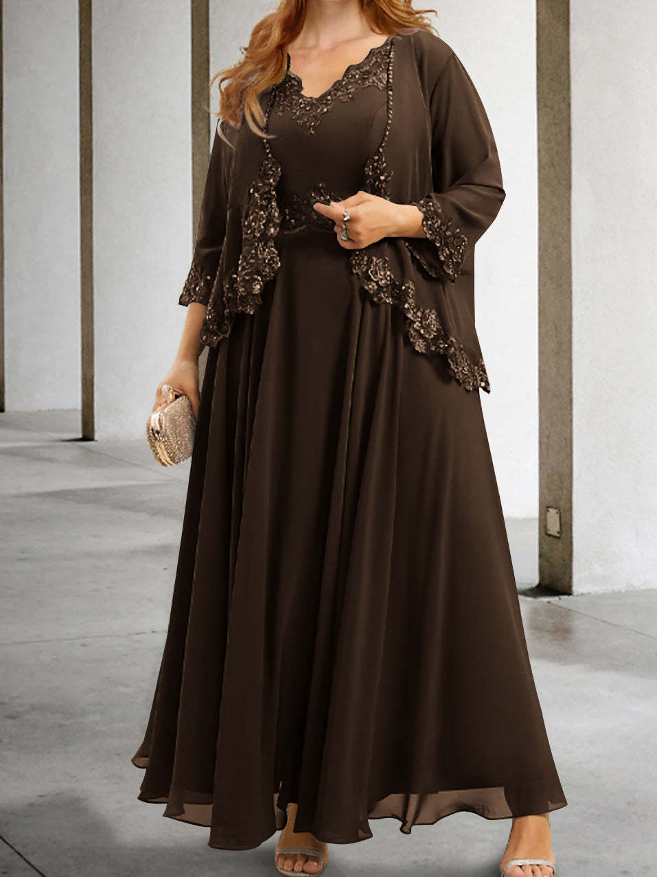 Mother of the Bride A-Line/Princess Dresses Featuring Applique & Sequins