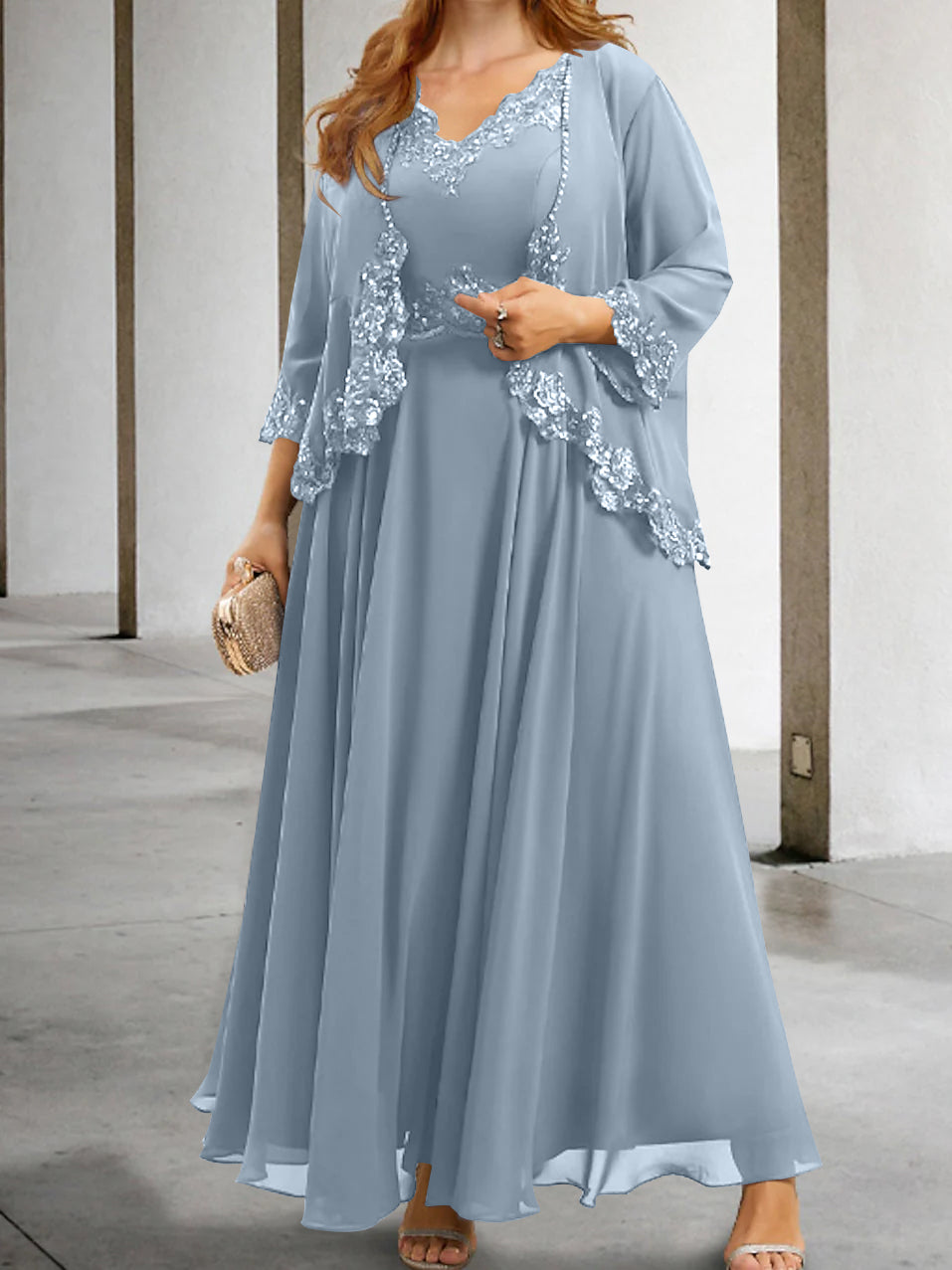 Mother of the Bride A-Line/Princess Dresses Featuring Applique & Sequins