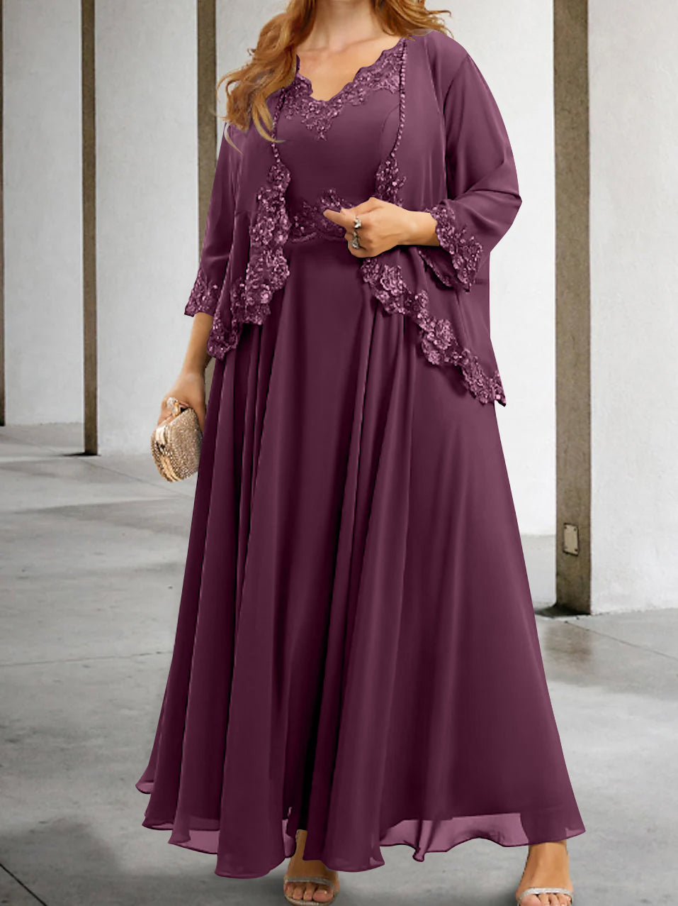 Mother of the Bride A-Line/Princess Dresses Featuring Applique & Sequins