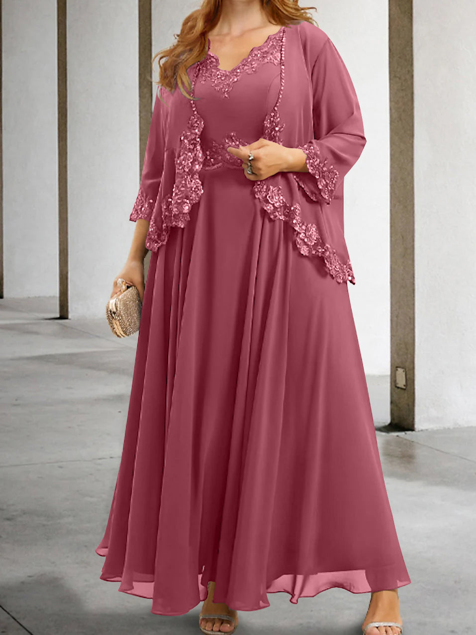 Mother of the Bride A-Line/Princess Dresses Featuring Applique & Sequins