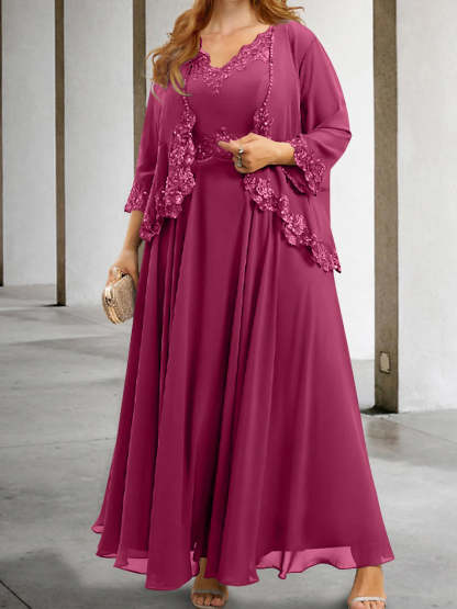 Mother of the Bride A-Line/Princess Dresses Featuring Applique & Sequins