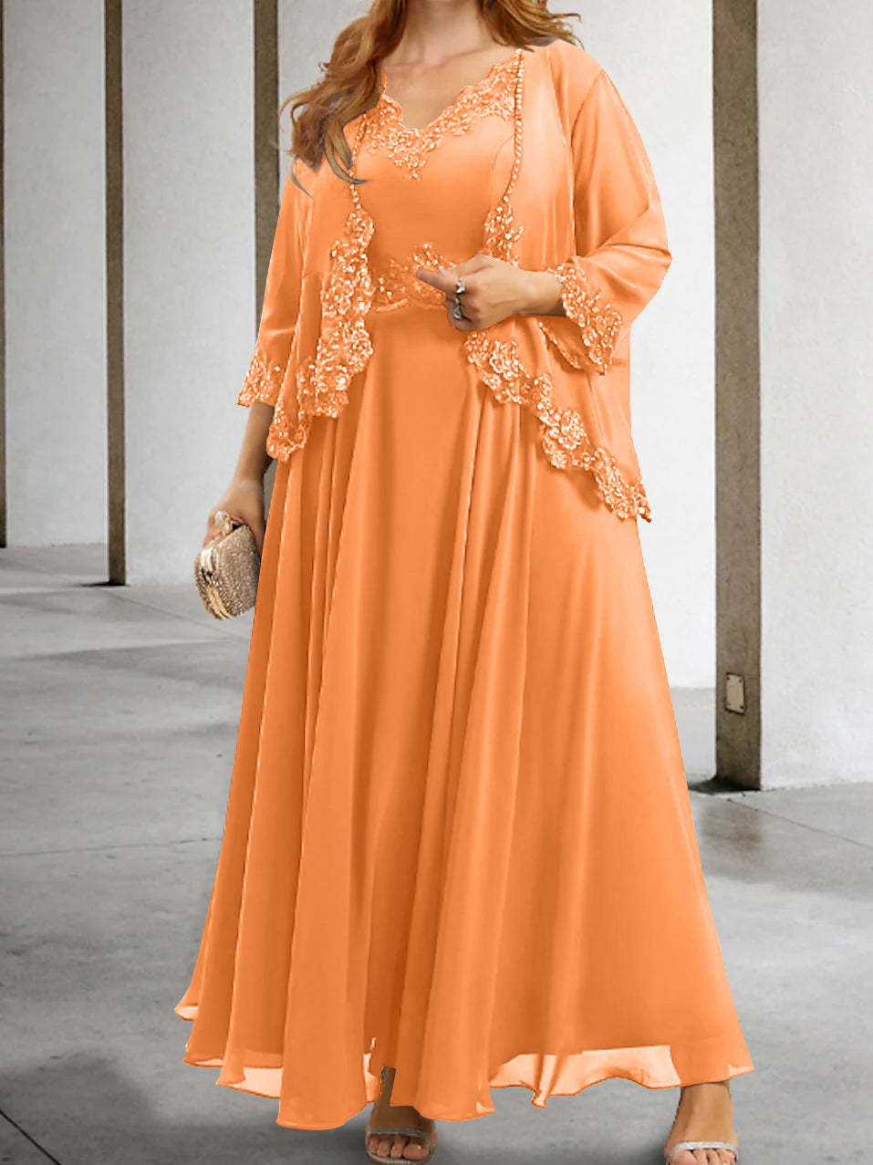 Mother of the Bride A-Line/Princess Dresses Featuring Applique & Sequins