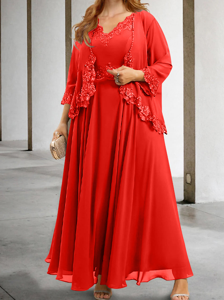 Mother of the Bride A-Line/Princess Dresses Featuring Applique & Sequins