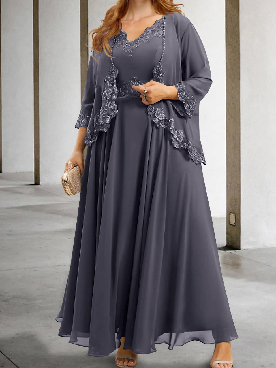 Mother of the Bride A-Line/Princess Dresses Featuring Applique & Sequins