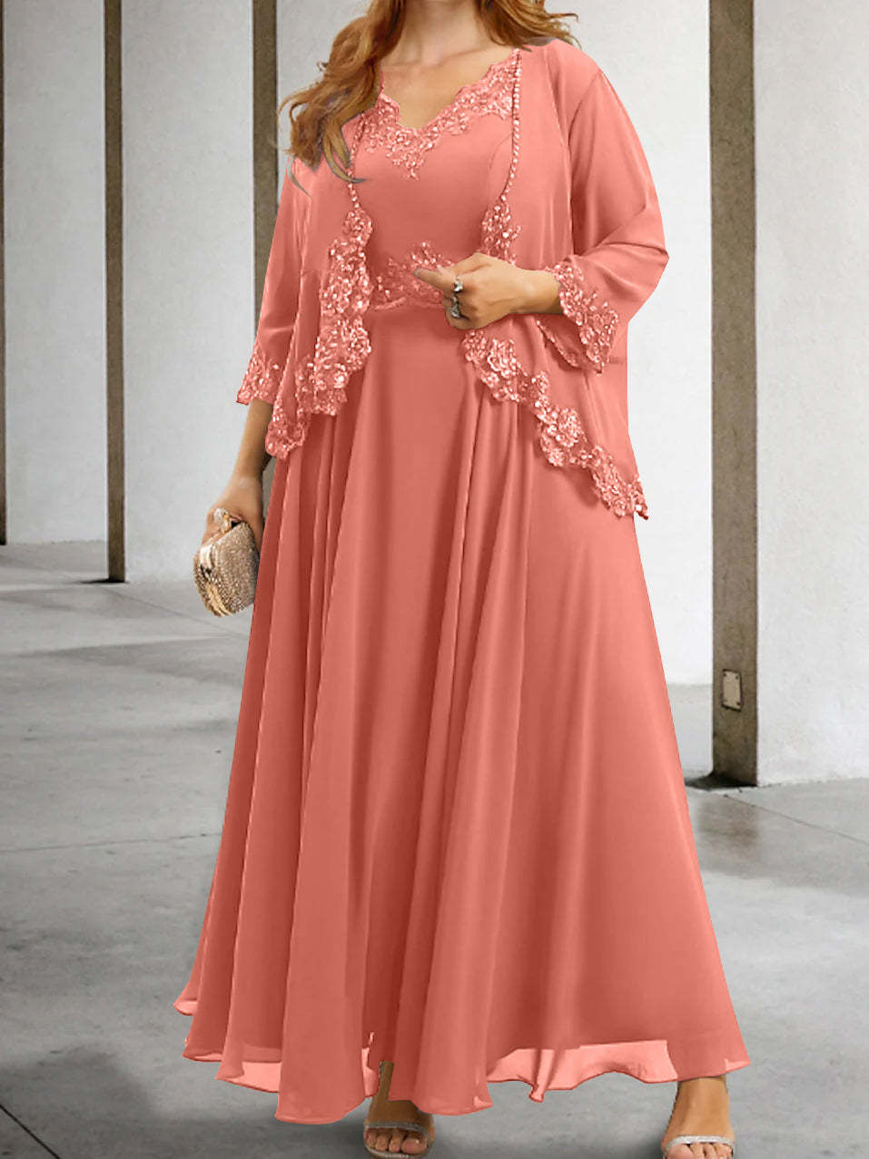 Mother of the Bride A-Line/Princess Dresses Featuring Applique & Sequins