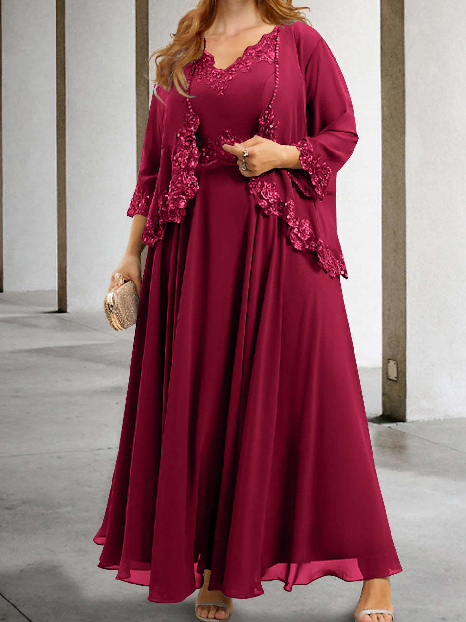 Mother of the Bride A-Line/Princess Dresses Featuring Applique & Sequins