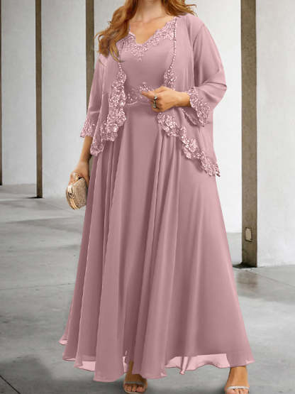 Mother of the Bride A-Line/Princess Dresses Featuring Applique & Sequins