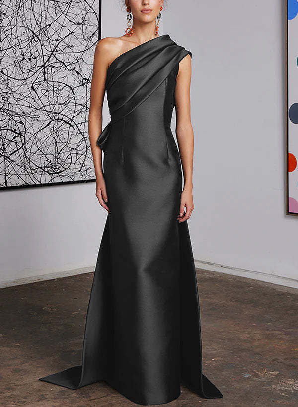 One-Shoulder Sheath/Column Gown for the Mother of the Bride