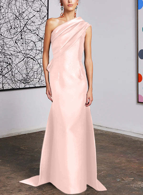 One-Shoulder Sheath/Column Gown for the Mother of the Bride