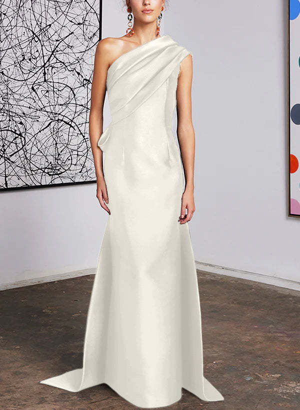 One-Shoulder Sheath/Column Gown for the Mother of the Bride