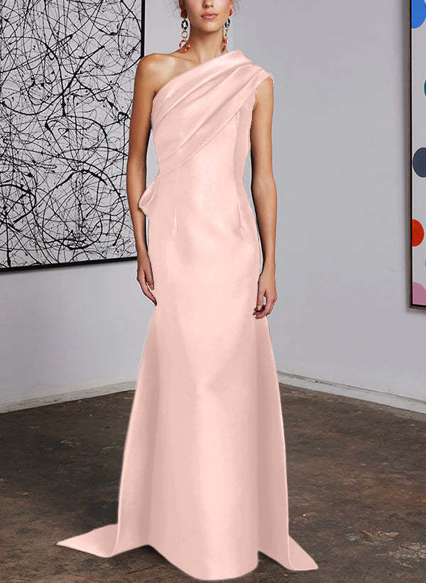 One-Shoulder Sheath/Column Gown for the Mother of the Bride