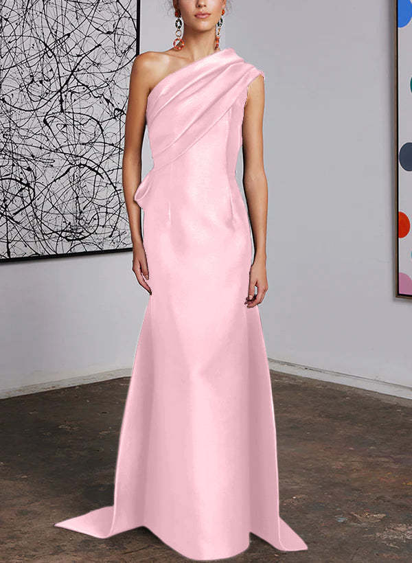 One-Shoulder Sheath/Column Gown for the Mother of the Bride