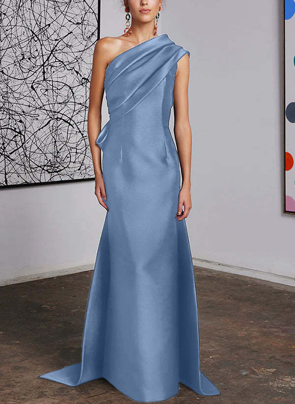 One-Shoulder Sheath/Column Gown for the Mother of the Bride