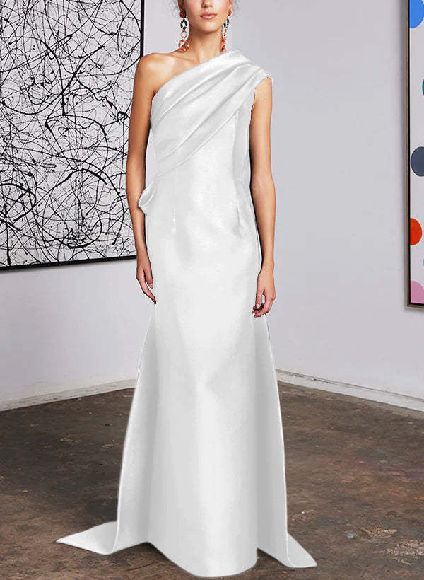 One-Shoulder Sheath/Column Gown for the Mother of the Bride