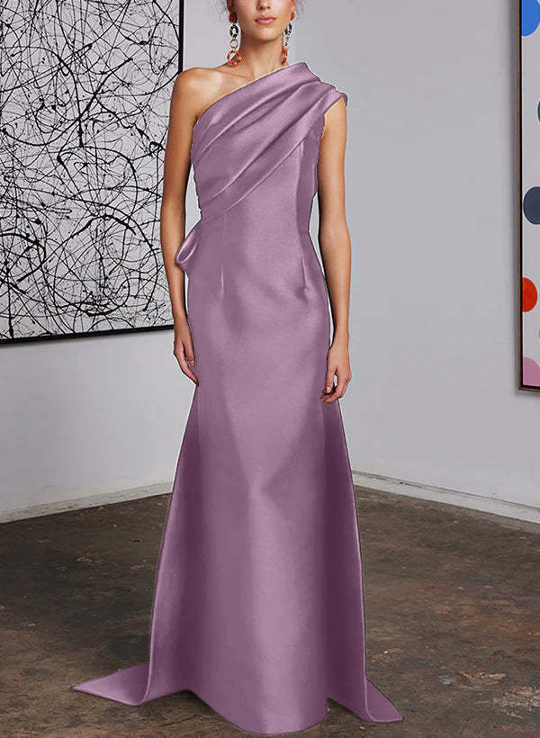 One-Shoulder Sheath/Column Gown for the Mother of the Bride