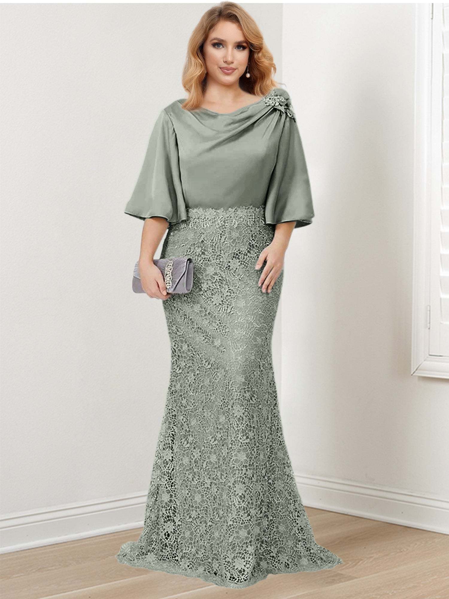 Mother of the Bride Trumpet/Mermaid Dresses Featuring Applique