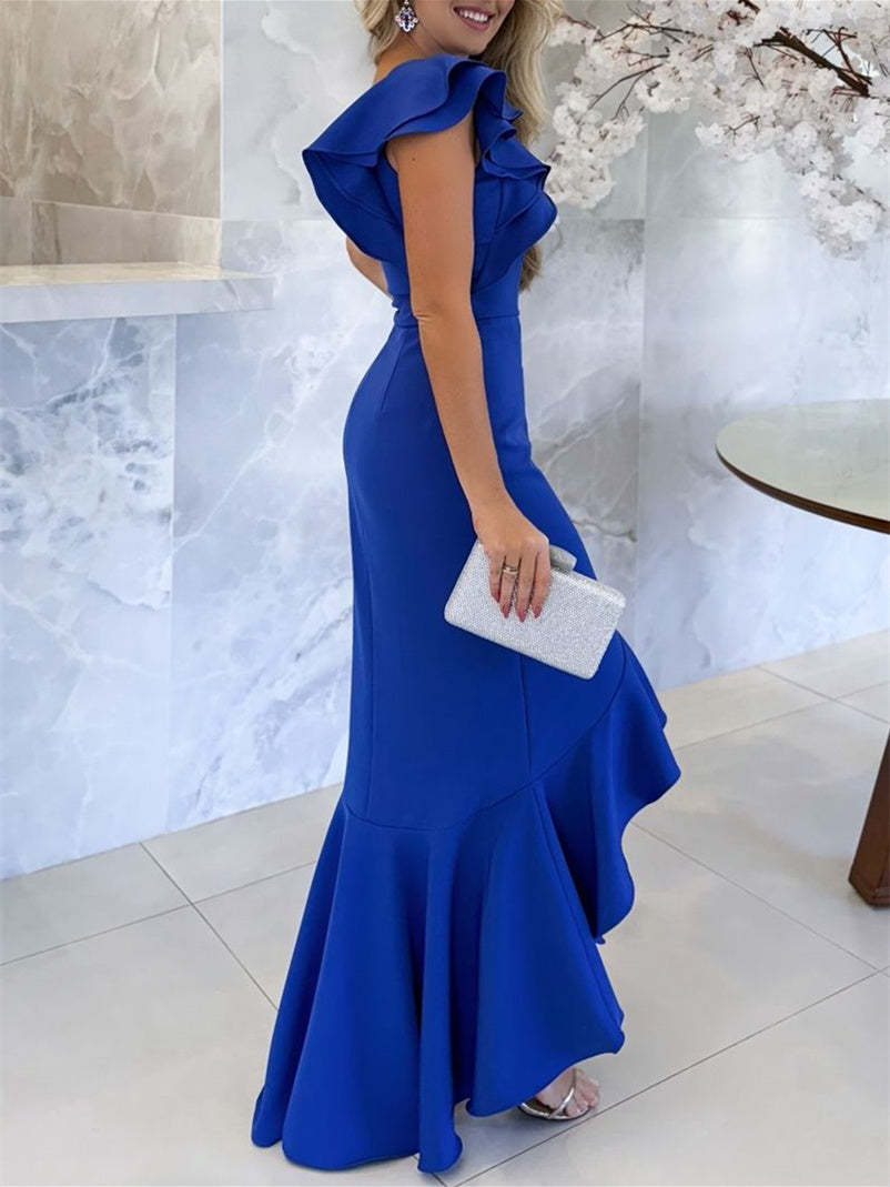 Asymmetrical One-Shoulder Mermaid/Trumpet Dress for the Mother of the Bride