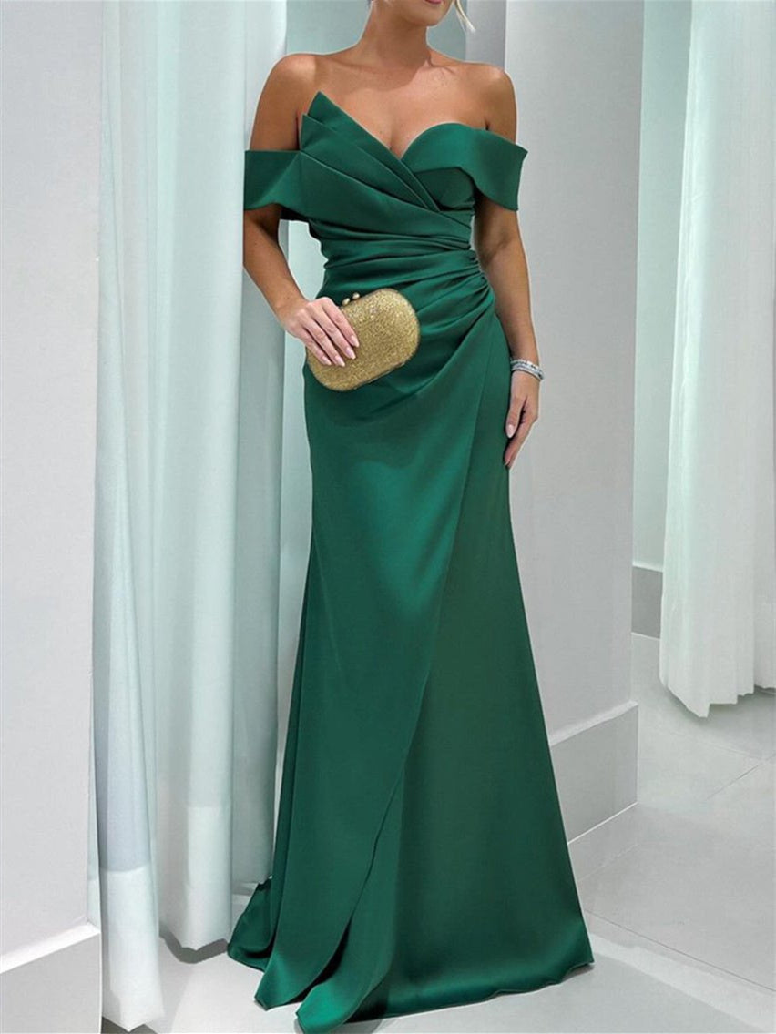 Pure Color Sweetheart Floor-Length Sleeveless Mermaid/Trumpet Mother of the Bride Dress