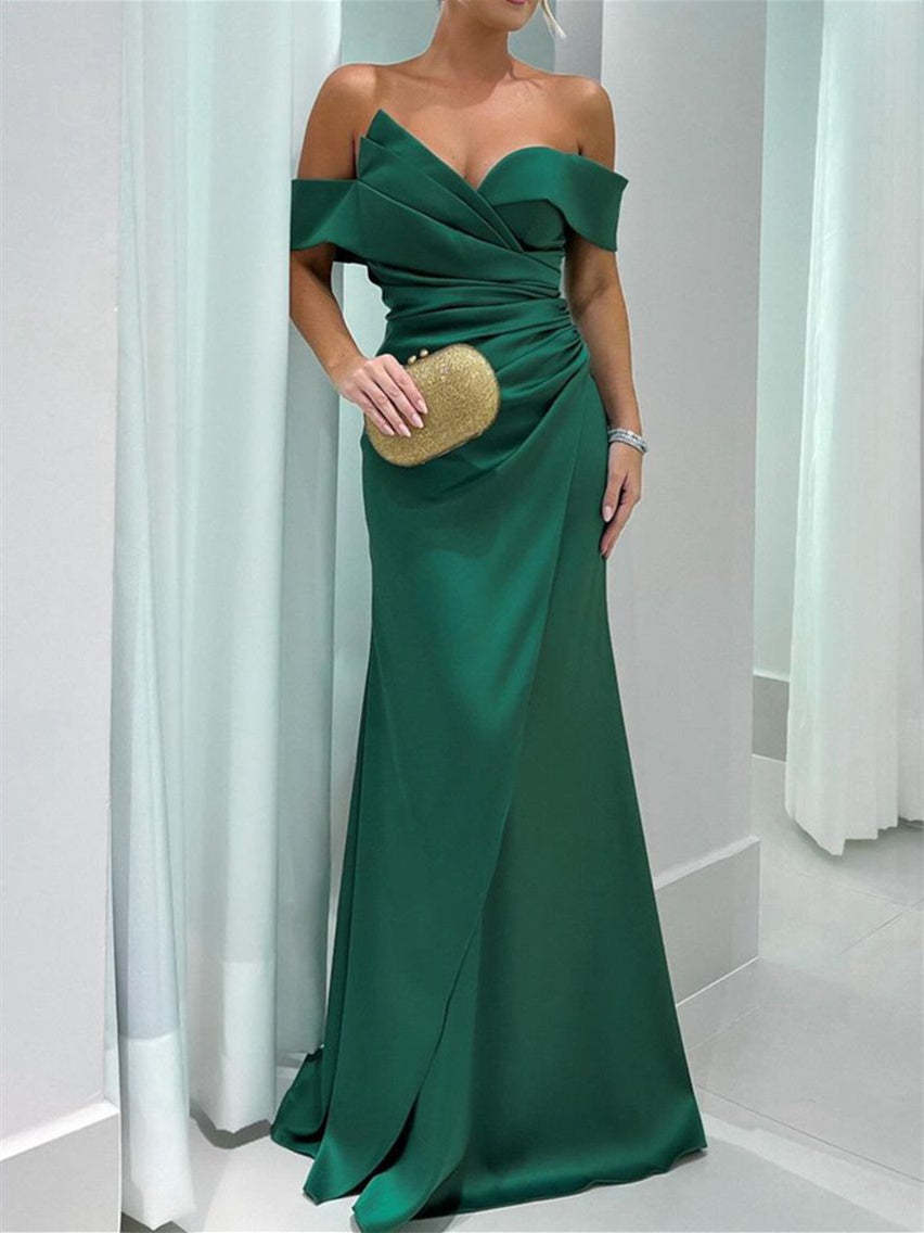 Pure Color Sweetheart Floor-Length Sleeveless Mermaid/Trumpet Mother of the Bride Dress