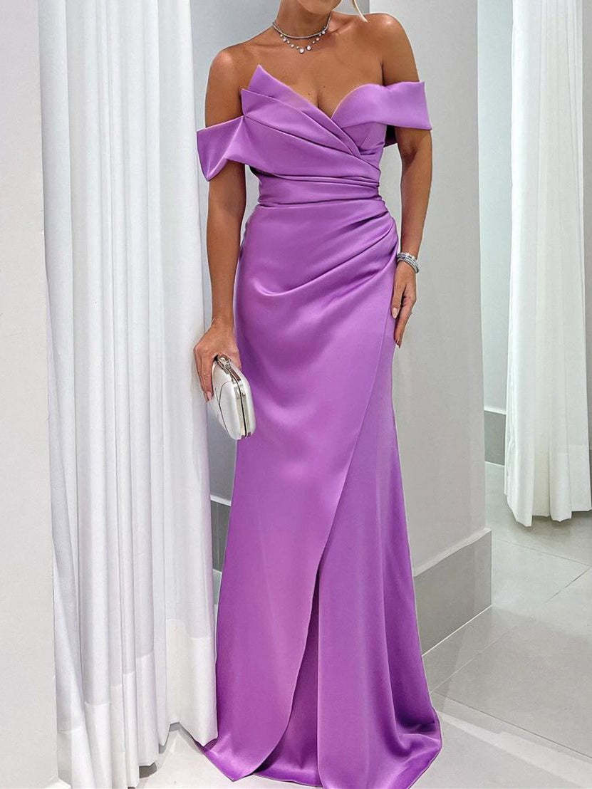 Pure Color Sweetheart Floor-Length Sleeveless Mermaid/Trumpet Mother of the Bride Dress