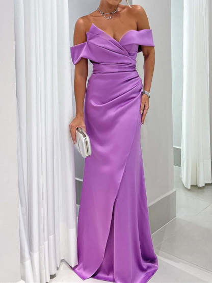 Pure Color Sweetheart Floor-Length Sleeveless Mermaid/Trumpet Mother of the Bride Dress