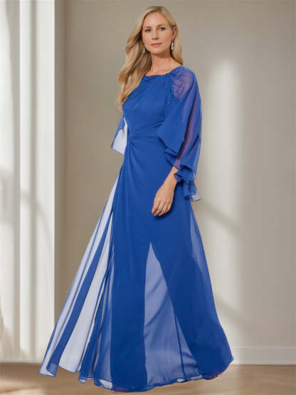 Bateau Neck Capelet Sheath Dress for the Mother of the Bride