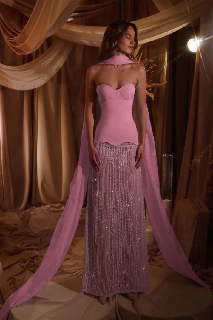 Sweetheart Strapless Sleeveless Long Prom Dress With Beading