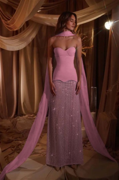 Sweetheart Strapless Sleeveless Long Prom Dress With Beading