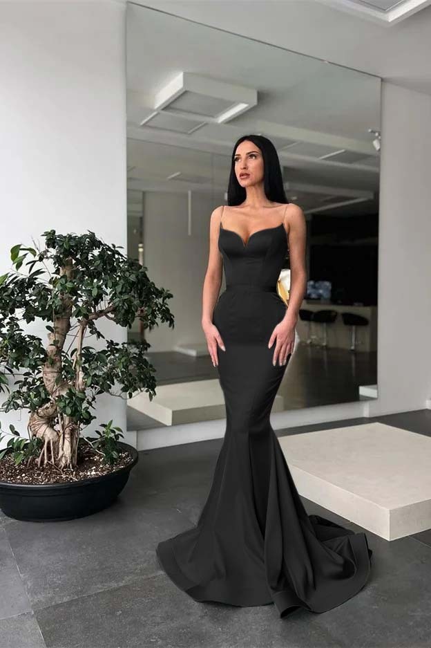 Charming Sage Spaghetti Strap Sleeveless Long Mermaid Prom Dress With Belt