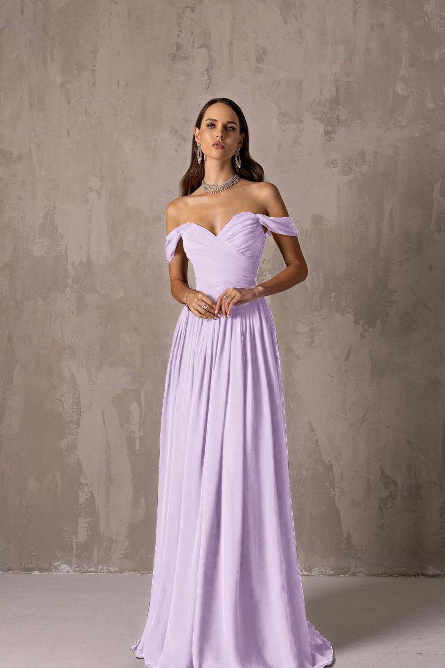 Off the Shoulder Strapless Sleeveless Long Prom Dress With Ruffles
