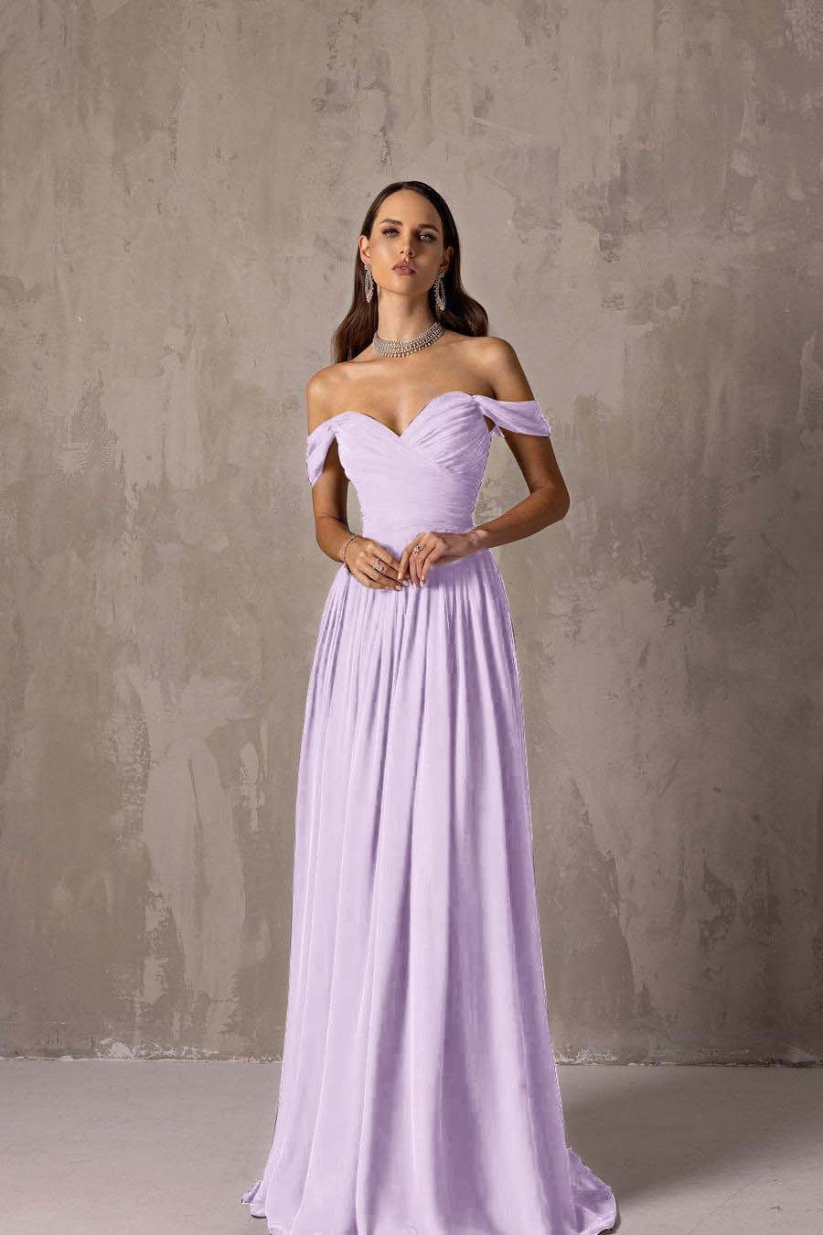 Off the Shoulder Strapless Sleeveless Long Prom Dress With Ruffles