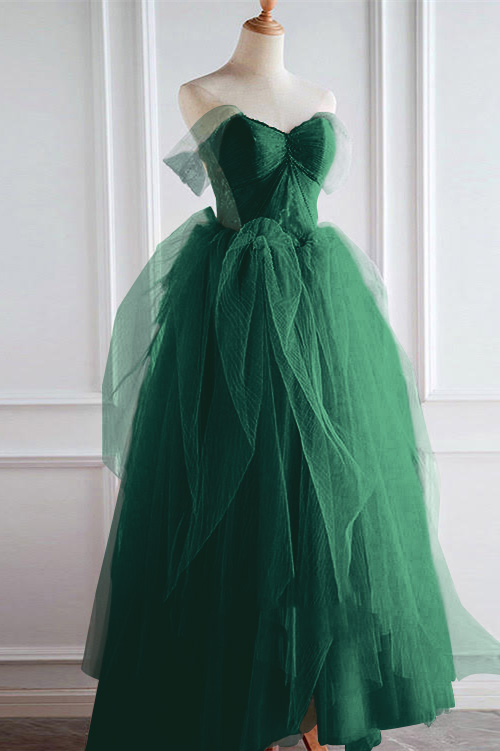 Pink Off the Shoulder Sleeveless Long Prom Dress Sweetheart With Pearls