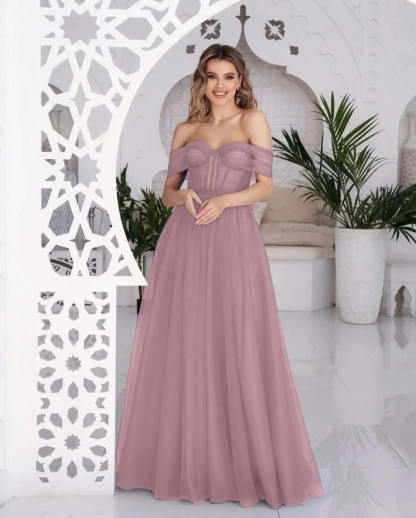 Stunning Tulle Off the Shoulder Sweetheart Strapless Royal Blue Prom Dress