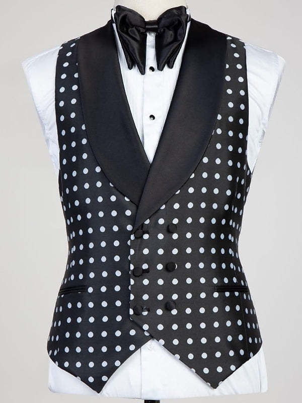 Single-Button Tailored Fit Wedding Suit For Men 3-Piece Set