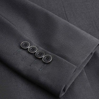 Standard Fit Casual Men's Single Breasted Blazer With Two Buttons