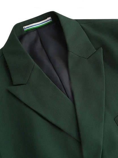 Daily Tailored Fit Double Breasted Six-Button Wedding Suit For Plus Size Men