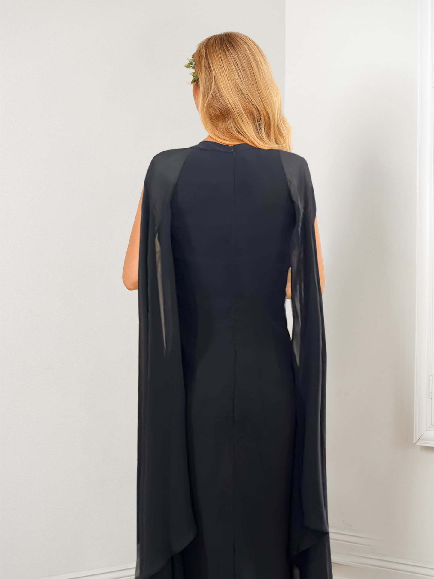 Chiffon Wedding Guest Dresses with Side Split in Sheath/Column Style