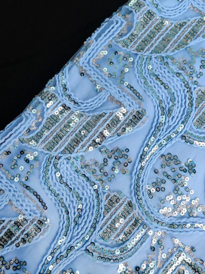 Off-the-Shoulder Sleeveless Tea-Length Cocktail Dress with Sequins for Party or Homecoming