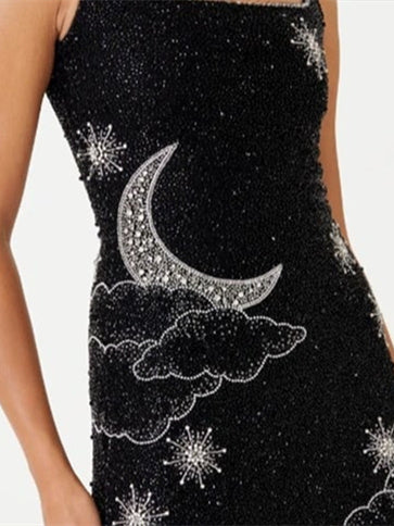 Square Neck Sleeveless Mini A-Line Midnight Homecoming Dress