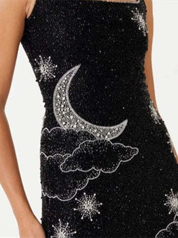 Square Neck Sleeveless Mini A-Line Midnight Homecoming Dress