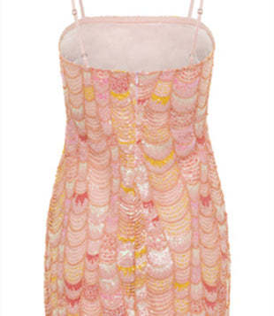 Strapless Mini Homecoming Dress with Mermaid Spaghetti Straps