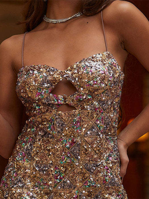 Strapless Mini Homecoming Dress with Spaghetti Straps