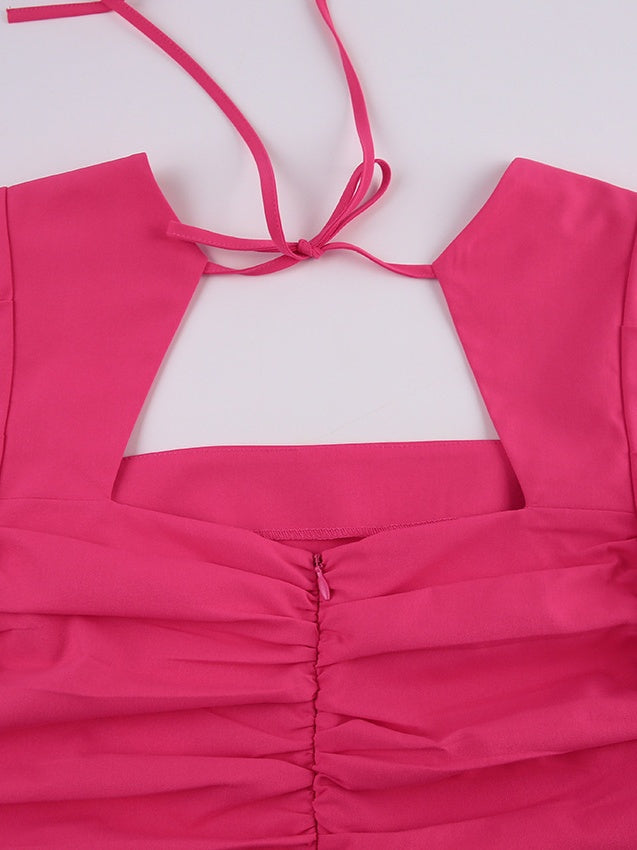 Square Neck Princess A-Line Mini Dress with Long Sleeves for Party or Homecoming