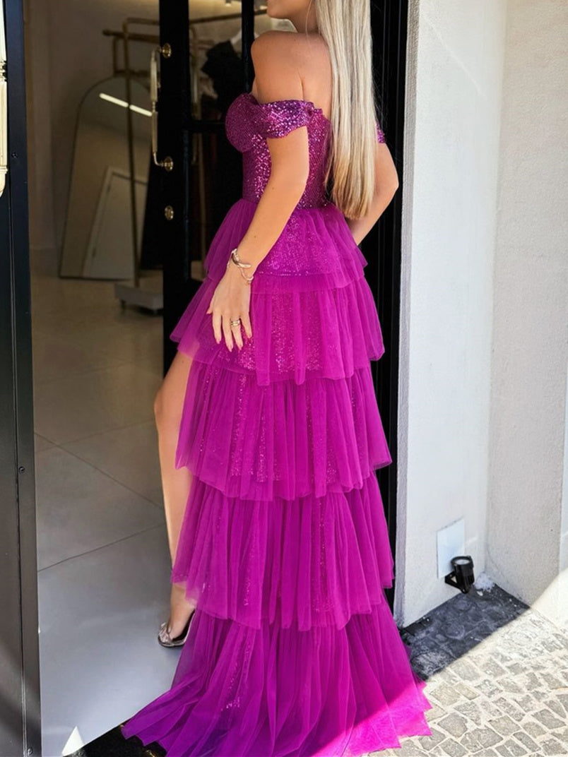 Sweetheart Sleeveless A-Line Princess Floor-Length Sequins Evening Gown